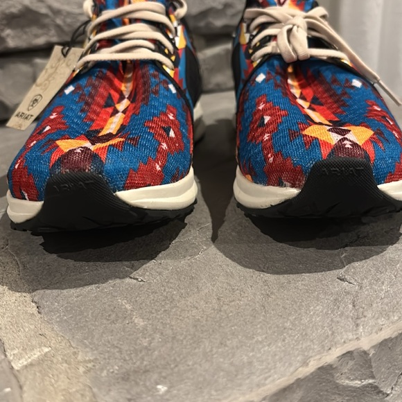 Ariat Fuse Blue Geo Aztec EVA midsole,rubber outsole,flex,mesh & synthetic upper - Picture 6 of 14